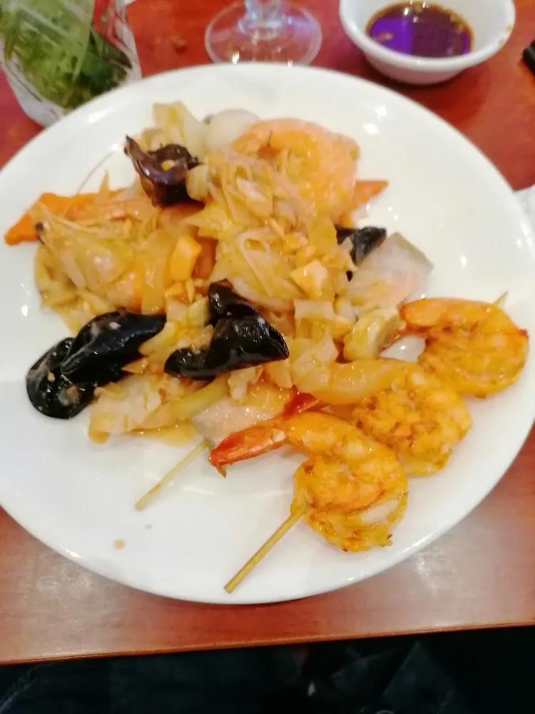 Cuisson Au Wok Et Crevette Plancha